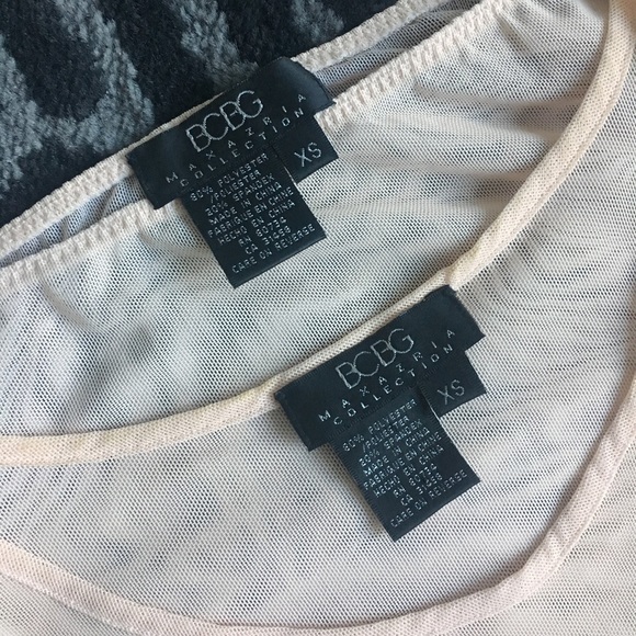 BCBG Sheer Mesh Beaded Skirt & Tank - Picture 5 of 7